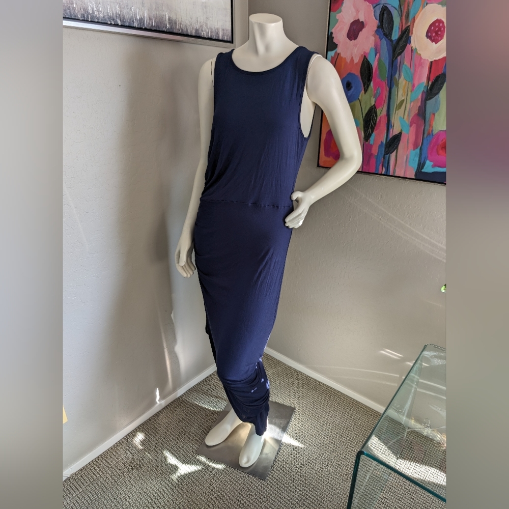 Bobeau Navy Blue Maxi Dress